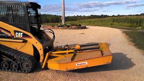 home made skid steer mounted brush cutter|diy skid steer attachments.